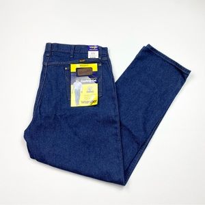 NEW! Men’s Wrangler Regular Fit Cowboy Cut Denim Blue Jeans Size 42x32 W/Tags